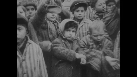 1945-Concentration Camp / Liberation / 1945 Stock Footage