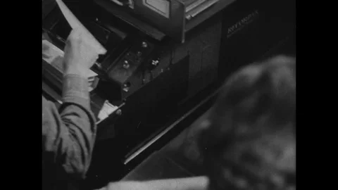 1945-Data Processing / Social Security / USA / 1938 - 1945 Stock Footage 77893880