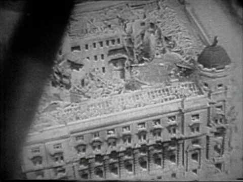 1945-Destruction / Europe / Second World War Stock Footage