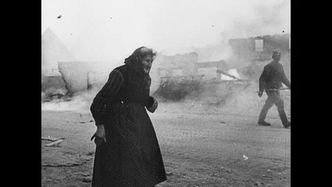 1945-End of War / Civilian / Berlin / 1945 Stock Footage