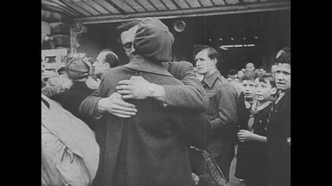 1945-End of War / French Refugee / 1945 Stock Footage