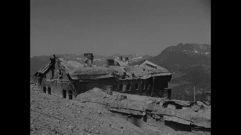 1945-End of War / Obersalzberg / Berchtesgaden / Germany / 1945 Stock Footage
