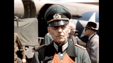 1945 General Gerd Von Rundstedt Germ Stock Video Pond5