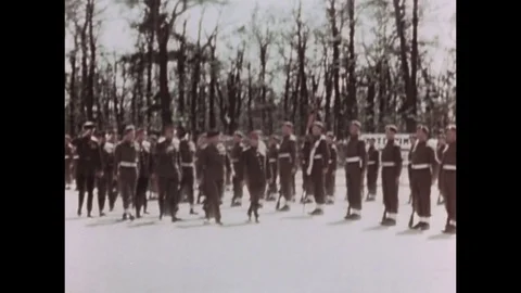 1945-Georgy Zhukov / Bernard Montgomery / Berlin / 1945 Stock Footage