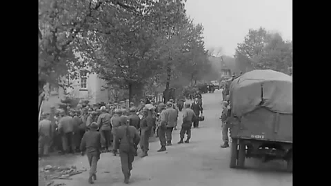 1945 - German soldiers on their way to s... | Stock Video | Pond5