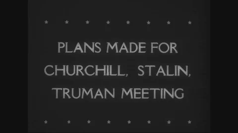 1945 - Joseph E. Davies and Harry Hopkins report to President Truman on meeting Stock Footage 123873833