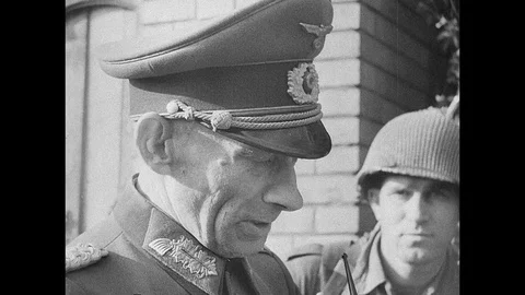 1945-Kurt Dittmar / Surrendering / Germany / 1945 Stock Footage