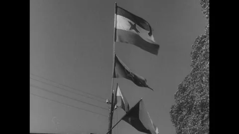 1945-KZ Dachau / Liberation / Germany / 1945 Stock Footage