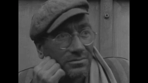 1945-KZ Dachau / Prisoner of War / Germany / 1945 Stock Footage