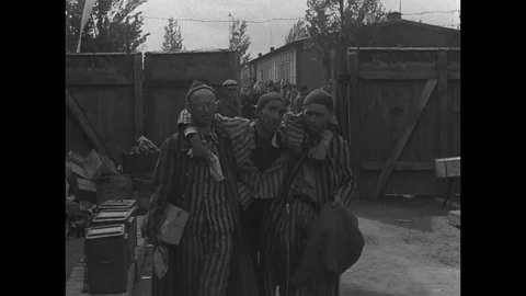 1945-KZ Dachau / War Crime / Germany / 1945 Stock Footage