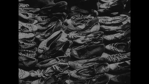 1945-KZ Majdanek / Majdanek / Poland / 1945 Stock Footage