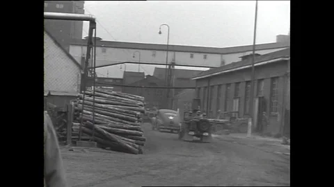 1945-Mine / US Army / Seizuring / Merkers / Germany / Apr 1, 1945 Stock Footage