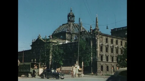1945-Munich / End of War / Germany / 1945 스톡 동영상 77836280