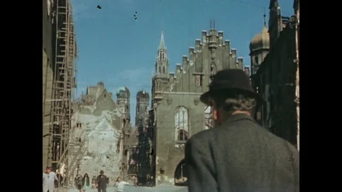 1945-Munich / End of War / Germany / 1945 Video stock 77836284