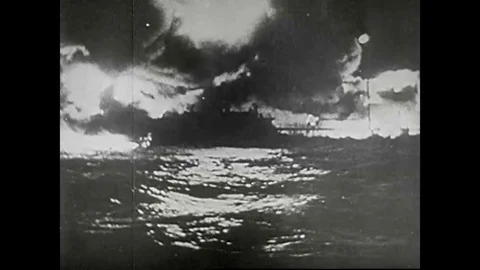 1945 - The Nazis surrender on V-E Day, and American soldiers try to distribute Vídeo Stock 141645420