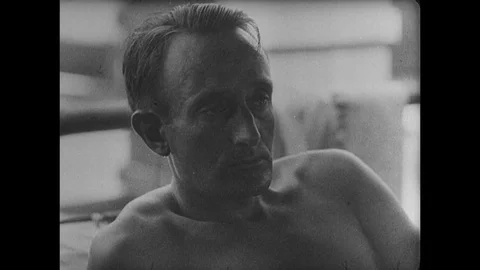 1945-Pacific War / Bataan Death March / Survivor / G.I. / 1942 - 1945 Stock Footage 77915701