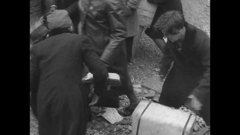 1945-Postwar Period / Plundering / Munich / Germany / 1945 Stock Footage