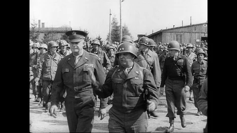 1945-Prisoner-of-War Camp / Ohrdruf / Germany / 1945 Stock Footage 77905500