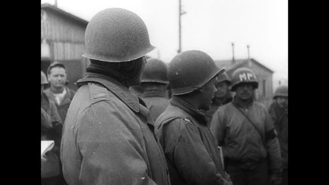 1945-Prisoner-of-War Camp / Ohrdruf / Germany / 1945 Stock Footage 77905574