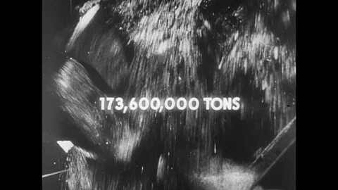 1945-Raw Material Extraction / USSR / 1939 - 1945 Stock Footage 77897355