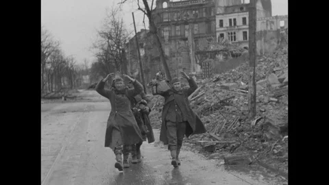 1945-Second World War / Liberation / Cologne / Germany / 1945 Stock Footage 77895702