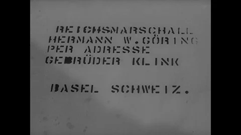 1945-Second World War / Looted Art / Staging / 1933 - 1945 Stock Footage 77870575