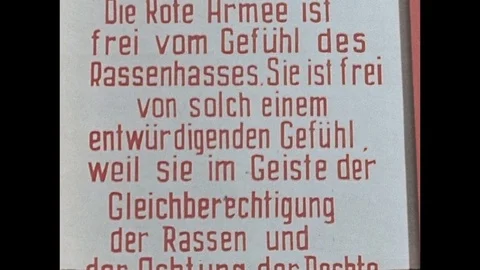 1945-Soviet Occupation Zone / Propaganda / Berlin / 1945 Stock Footage