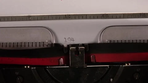 1945 on typewriter 4k quality Stock Footage 261747998