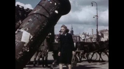 1945-War Damage / Berlin / Germany / 1945 Stock Footage 77837964