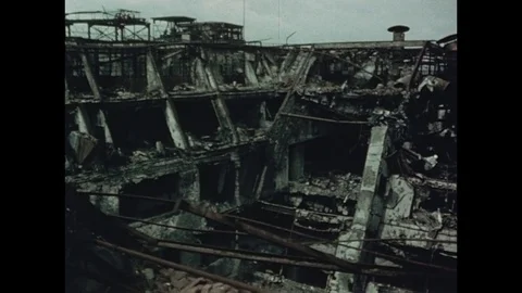 1945-War Damage / End of War / Berlin / 1945 Stock Footage