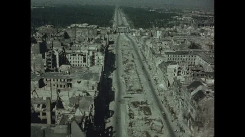 1945-War Damage / End of War / Berlin / 1945 Stock Footage 77840721
