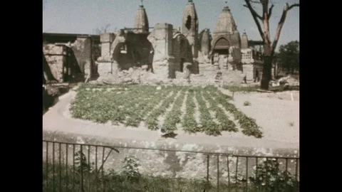 1945-War Damage / Zoo / Berlin / 1945 Stock Footage
