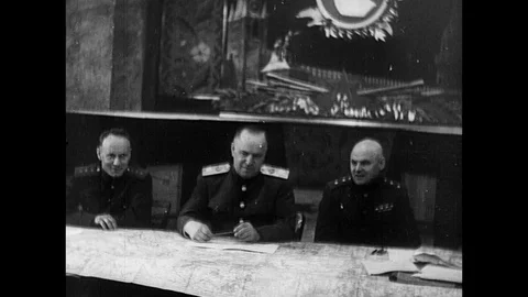 1945-War Preparation / Battle of Berlin / USSR / 1945 Stock Footage