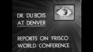 1945 - W.e.b. Dubois Gives A Lecture At A Synagogue In Denver, Colorado About Stock Footage