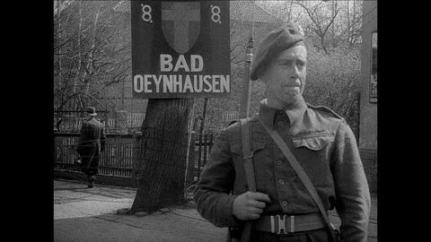 1946-British Military / Bad Oeynhausen / Germany / 1946 Stock Footage