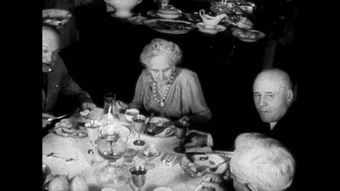 1946-Dwight D. Eisenhower / USA / 1942 - 1951 Stock Footage 77986774