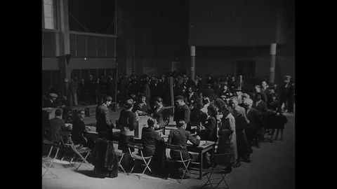 1946-French Constitution / Referendum / 1946 Stock Footage