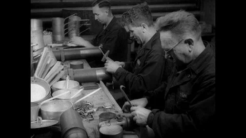 1946-Internment Camp / Germany / 1946 Stock Footage 77932337