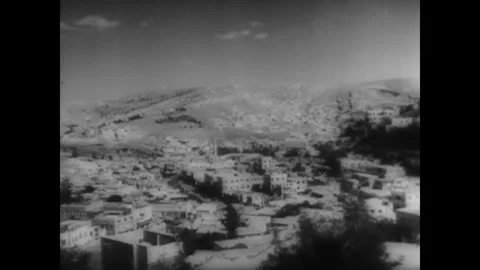 1946 - King Abdullah I is on hand for the ceremony where Britain grants Jordan Stock Footage 172583978