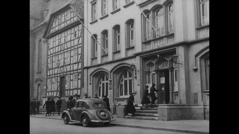 1946-Local Election / Postwar Period / Germany / 1946 Stock Footage