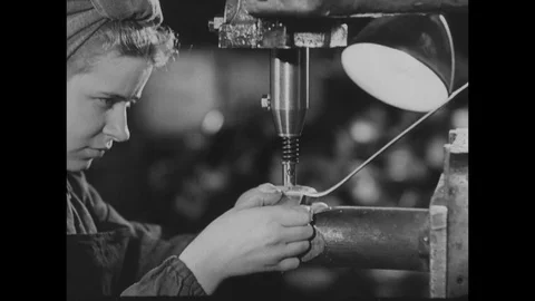 1946-Manufacturing / Postwar Period / Germany / 1946 Stock Footage