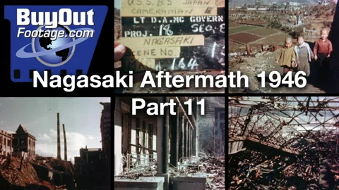 1946 Nagasaki - Aftermath of the Atom Bomb Part 11 Stock Footage 166979322