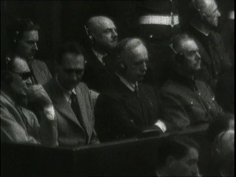 1946-Nuremberg Trials / Germany / Postwar Period Video stock 77865644
