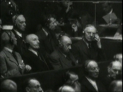 1946-Nuremberg Trials / Germany / Postwar Period Video stock 77865652