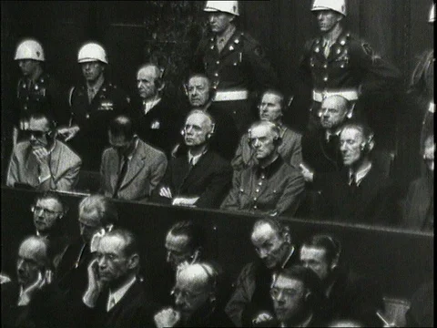 1946-Nuremberg Trials / Germany / Postwar Period Stock Footage 77865658