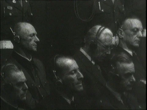 1946-Nuremberg Trials / Germany / Postwar Period Stock Footage 77865662