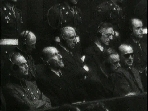 1946-Nuremberg Trials / Germany / Postwar Period Stock Footage 77865667