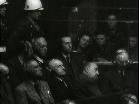 1946-Nuremberg Trials / Germany / Postwar Period Video stock 77865676