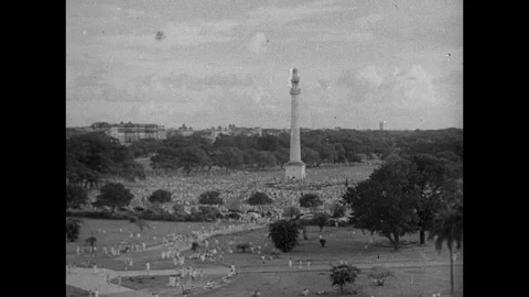 1946-Politician / Independence Movement / India / 1942-1946 Stock Footage