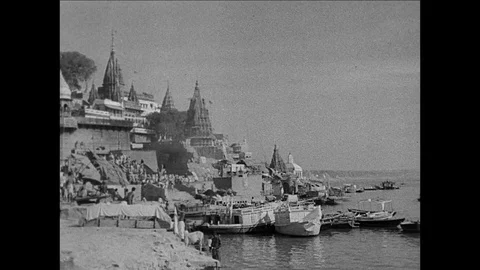 1946-Religious Life / Hinduism / India / 1946 Stock Footage